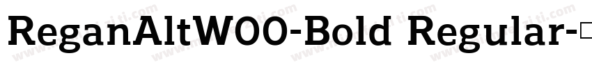 ReganAltW00-Bold Regular字体转换